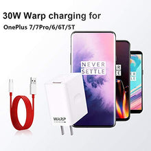 Load image into Gallery viewer, Rexin OnePlus 7 pro Warp Charger, 30W Power Adapter [5V 6A] + OnePlus USB-C Fast Charging Cable 1M / 3.3FT Data Cable for OnePlus7 6T 6 5T 5

