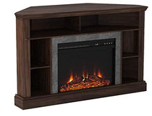 Load image into Gallery viewer, Ameriwood Home Overland Electric Corner Fireplace for TVs up to 50" Wide, Espresso
