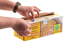 Load image into Gallery viewer, 11" x 100' Mega Roll &amp; Cutter Box Vacuum Sealer Bags Roll (No More Scissors) 4 mil 100 Foot OutOfAir, 33% Thicker, BPA Free, Sous Vide, Commercial Grade, Works with FoodSaver Sealers
