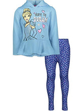 Load image into Gallery viewer, Disney Princesses Cinderella Toddler Girls Ruffled Pullover Hooded Legging Set 4T
