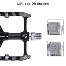 Load image into Gallery viewer, AOIEORD MTB Bike Pedals, 3 Sealed Bearing Cycling Non-Slip Bicycle Pedals, Ultralight Aluminum Alloy 9/16 Road BMX Pedals Flat Platform Pedal
