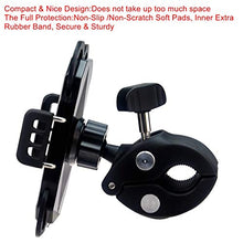 Load image into Gallery viewer, DHYSTAR Cell Phone Holder Mount Clip for Golf Cart Accessories, Music Microphone Stand Pole, Wheelchair Walker, Stroller, Boat, Bicycle Handlebar, Exercise Spin Bike, Clamp Fits Most Smartphones

