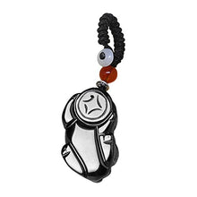 Load image into Gallery viewer, Mr.Ho Car Keychain Pendant, Key Ring Handmade Obsidian Pendant for Car &amp; Bag Handbag Decoration
