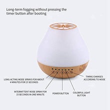 Load image into Gallery viewer, CWH&amp;WEN Cool Mist Humidifiers,400Ml Essential Oil Diffuser for Aromatherapy, Aroma Diffusers Cool Mist Humidifiers with Waterless Auto Shut Off for Yoga, Office, Spa, Bedroom, Baby Room,Brown
