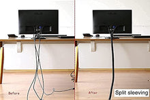 Load image into Gallery viewer, Alex Tech 10ft - 1/2 inch Split Sleeving and 100ft - 1/4 inch Expandable Sleeving Black
