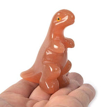 Load image into Gallery viewer, JUST IN STONES Orange Aventurine Animal Dinosaur Baby Collectible Stone Carving Art Figurine 2.6 inch
