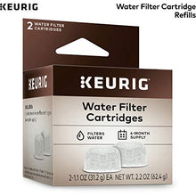 Load image into Gallery viewer, Keurig Water Filter Refill Cartridges, Replacement Water Filter Cartridges, Compatible with 2.0 K-Cup Pod Coffee Makers, 2 Count
