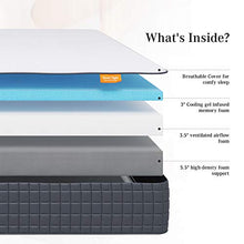 Load image into Gallery viewer, Sweetnight Queen Mattress, Breeze 12 Inch Queen Size Mattress, Medium Firm Ventilated Memory Foam Mattresses for Deep Sleep, Supportive &amp; Pressure Relief with CertiPUR-US Certified
