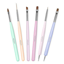 Load image into Gallery viewer, Beetles Nail Art Brushes Set with Nail Tips and Glue Gel Nail Kit, 2 In 1 Nail Gel and Base Gel with 500Pcs Coffin Nails and Innovative UV Lamp Easy DIY Nail Fast Nail Extension Set
