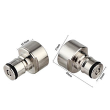 Load image into Gallery viewer, FERRODAY Ball Lock Keg Coupler Adapter Commercial Keg to Ball Lock Keg Quick Disconnect Conversion Kit Fits to A D S G Type Keg Coupler FPT 5/8 Thread Stainless Steel Gas &amp; Liquid Post for Homebew
