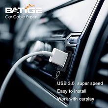 Load image into Gallery viewer, BATIGE Square Single Port USB 3.0 Panel Flush Mount Extension Cable with Buckle for Car Truck Boat Motorcycle Dashboard 3ft
