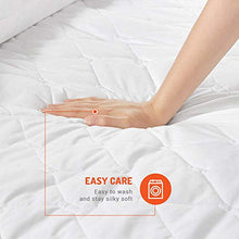 Load image into Gallery viewer, Dual Control Heated Mattress Pad Queen Size | Zone Heating Electric Bed Warmer W/ Auto Shut Off | Fit Up To 15 Inch | 12.5ft Long Cord | Therapeutic &amp; Relieves Sore Muscles/Joints - 60x80 Inch, White
