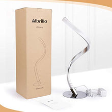 Load image into Gallery viewer, Albrillo Spiral Design LED Table Lamp - Dimmable Desk Lamp Touch Button, Warm White 3000K Bedside Lamps of Stainless Steel, 1.5m Cable, 5W 450LM Nightstand Lamps, for Bedroom, Office, Living Room
