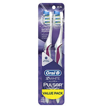 Load image into Gallery viewer, Oral-B Pulsar 3d White Advanced Vivid Soft Toothbrush Twin Pack (Colors May Vary)
