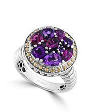 Load image into Gallery viewer, Effy 925 Sterling Silver &amp; 18K Yellow Gold Multi Gemstone Ring, 2.54 TCW IRL0G662M0
