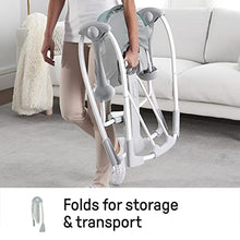 Load image into Gallery viewer, Ingenuity Compact Portable Baby Swing with Soothing Music and 2 Plush Toys - Abernathy
