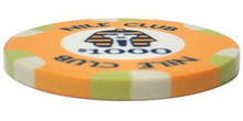 Load image into Gallery viewer, Brybelly Nile Club Casino Grade Ceramic 10-Gram Poker Chip – Pack of 50 ($1000)
