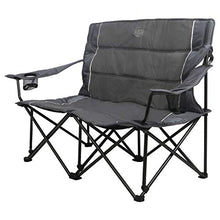 Load image into Gallery viewer, Timber Ridge Camping Chair Spruce Duo Loveseat, Grey
