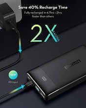 Load image into Gallery viewer, RAVPower Portable Charger 15000mAh PD3.0 Power Bank QC 3.0, 18W High-Speed Ultra Compact USB C Battery Pack Tri-Input and Tri-Output Compatible iPhone, iPad, Samsung Galaxy and More
