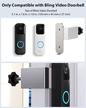 Load image into Gallery viewer, Blink Doorbell Mount No Drill, Stouchi Anti Theft Blink Video Doorbell Camera Mount for Apartments, Doorbell Mount Bracket Holder Kit, Doorbell Security System Accessories, Not Block Doorbell Sensor
