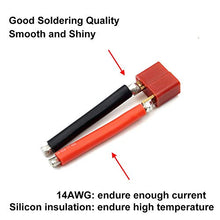 Load image into Gallery viewer, 5 Pairs T Plug Connector Female and Male Deans with 14AWG Silicon Wire for RC Lipo Battery Cable Drone
