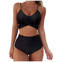 Load image into Gallery viewer, Women Wrap Bikini Set Push Up High Waisted 2 Piece Swimsuits Bandage Two Piece Bathing Suits
