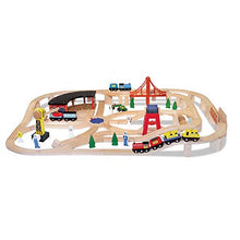 Load image into Gallery viewer, Melissa &amp; Doug Wooden Railway Set
