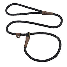 Load image into Gallery viewer, Mendota Products Pet Dog Slip Lead, 3/8" x 6', Black (02603)
