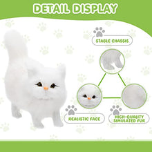 Load image into Gallery viewer, Zhanmai 2 Pcs Simulation Cat Toys Plush Simulation Animal Models Cat Plush Tabby Cat Realistic Stuffed Cat Ragdoll Gift for Kid,Women Plush Cat for Home Office Desktop Decoration
