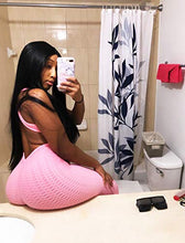 Load image into Gallery viewer, SEASUM Women Texture Bodysuit Sleevesless Sport One-Piece Backless Sexy Slimming Bodycon Rompers Jumpsuit XL
