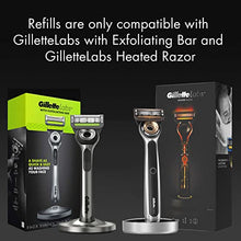 Load image into Gallery viewer, Gillette Mens Razor Blade Refills with Exfoliating Bar by GilletteLabs, Compatible Only with GilletteLabs Razors with Exfoliating Bar and Heated Razor, 6 Razor Blade Cartridges
