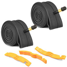 Load image into Gallery viewer, 2 Pack Bike Tube with 3 Tire Levers, 20"×1.75/1.95/2.10/2.125 Bicycle Inner Tube Tyres Road MTB Bike Interior Tire Tube Anti Puncture Tube for Bike Bicycle Tire (20”×1.75/2.125)
