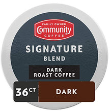 Load image into Gallery viewer, Community Coffee Signature Blend 36 Count Coffee Pods, Dark Roast, Compatible with Keurig 2.0 K-Cup Brewers, 36 Count (Pack of 1)
