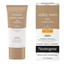 Load image into Gallery viewer, Neutrogena Visibly Even Daily Facial Moisturizer With Broad Spectrum SPF 30 Sunscreen, Face Lotion with Soy for Skin Discoloration, Dark Spots &amp; Even Skin Tone, Hypoallergenic, 1.7 fl. Oz
