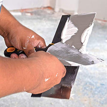 Load image into Gallery viewer, DEWALT Stainless Steel Taping Knife &amp; Mud Pan Set + FREE BONUS 6" Soft Grip Putty Knife | 8/10/12" Blades + 14" Mud Pan | Soft Grip Handles | DXTT-3-174
