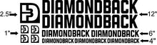 Load image into Gallery viewer, IM AMELIA Custom Diamondback Bike Frame Decal Set
