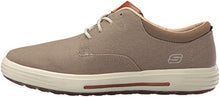 Load image into Gallery viewer, Skechers mens Porter Zevelo Oxford, Khaki Canvas, 9 X-Wide US
