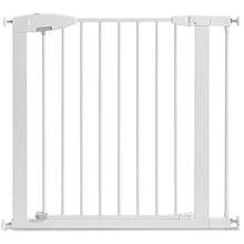 Load image into Gallery viewer, Munchkin Easy Close Pressure Mounted Baby Gate for Stairs, Hallways and Doors, Walk Through with Door, Metal, White
