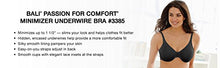 Load image into Gallery viewer, Bali womens Passion For Comfort Minimizer Underwire Bra, Soft Taupe Check, 40DD
