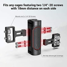 Load image into Gallery viewer, SMALLRIG Mini Side Handle Handgrip with Dual 1/4"-20 Screw Mount for Mirrorless Digital Camera DSLR Camera Small Camera Cage Built-in Wrench, Up and Down Adjustable - 2916
