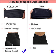 Load image into Gallery viewer, FULLSOFT 3 Pack Super Soft Black Leggings for Women-High Waist Yoga Workout Running Pants
