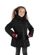 Load image into Gallery viewer, Disney Toddler Winter Earmuffs and Kids Gloves, Minnie Mouse Ear Warmers, Black, Little Girls, Ages 4-7
