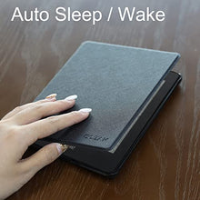 Load image into Gallery viewer, CoBak Kindle Paperwhite Case - All New PU Leather Smart Cover with Auto Sleep Wake Feature for Kindle Paperwhite 11th Generation 6.8" and Signature Edition 2021 Released, Black
