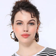 Load image into Gallery viewer, Leopard Big Round Acrylic Earrings La Raffine Vintage Semicircle Drop Statement Earring For Women Dangle Jewelry brincos for Women Girl Gifts Present Valentines Birthday Anniversary Mothers Day Christmas
