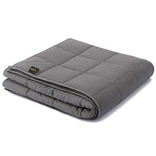 Load image into Gallery viewer, Fabula Life Adult Weighted Blanket(15lbs, 72”x48”, Full Size) for People Weigh Around 140lbs| Weighted Blanket Adult| Cotton Heavy Cozy Blanket| Premium Glass Beads| Calm Deep Sleep
