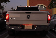Load image into Gallery viewer, iJDMTOY Red Lens 54-SMD Full LED Tailgate ID Lightbar w/ F1 Strobe Flash Feature Compatible With 2006-up Dodge RAM 1500 2500 3500 Heavy Duty
