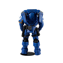 Load image into Gallery viewer, McFarlane Toys Warhammer 40,000 Ultramarines Reiver with Bolt Carbine &amp; Base 7" Action Figure
