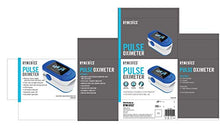 Load image into Gallery viewer, HoMedics Pulse Oximeter, Blood Oxygen Saturation Monitor with Easy One-Touch Operation, Fingertip Oximeter for Measuring Blood Oxygen and Pulse Rate
