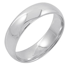 Load image into Gallery viewer, Men's 14K White Gold 6mm Comfort Fit Plain Wedding Band (Available Ring Sizes 8-12 1/2) Size 10.5
