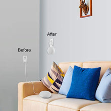 Load image into Gallery viewer, Google Home Mini Wall Mount Holder, Caremoo Space-Saving Design AC Outlet Mount, Perfect Cord Management for Google Home Mini Voice Assistant (White, 3 Pack)
